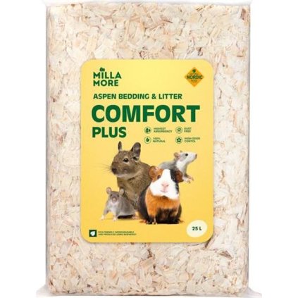 Podestýlka hobliny osika MillaMore Comfort Plus 25l / 1,4kg