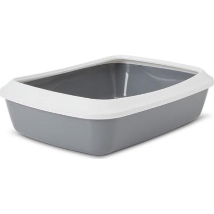 WC s okrajem Iriz, šedá Savic 42x31,5x12,5 cm