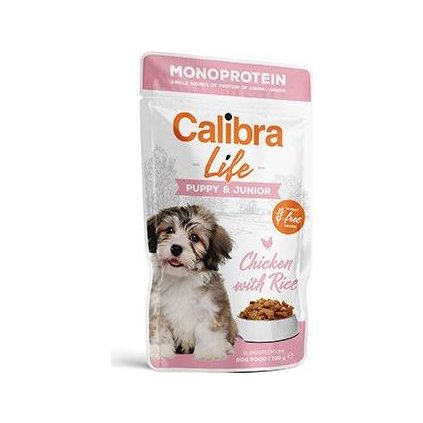 Calibra Dog Life kapsa Puppy&Junior Chicken 150g