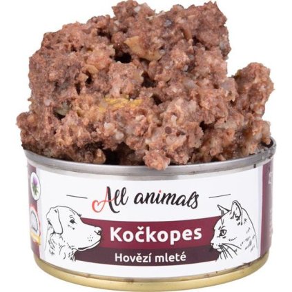 ALL ANIMALS Kočkopes konz. Hovězí mleté 100g