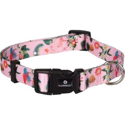 Obojek nylon Sera růžový 2x40-55cm Flamingo