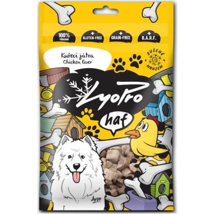 Lyopro DOG poch. mrazem sušené Kuřecí játra 50g