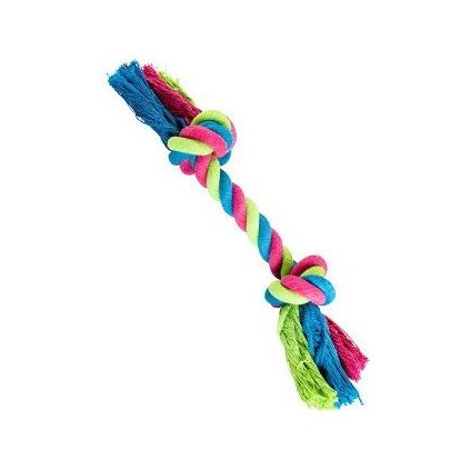 Hračka pes Uzel bavlněný 36cm/210g růžová/modrá HipHop