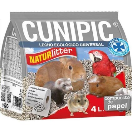 Podestýlka hlod. Naturlitter paper Cunipic 4l / 1,2kg