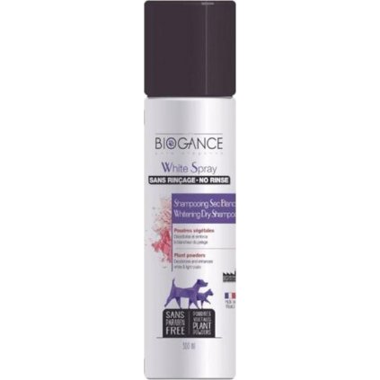 Biogance White spray -suchý šampon na bílou srst 300 ml