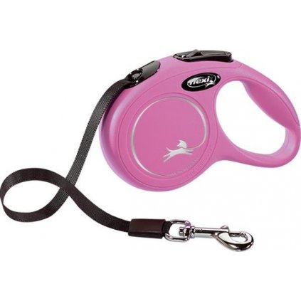 Vodítko FLEXI Classic New XS pásek 3m/12kg růžová