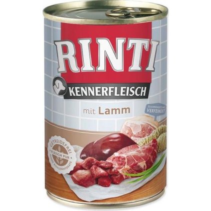 Rinti Dog Kennerfleisch konzerva jehně 400g