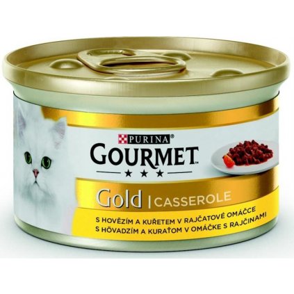 Gourmet Gold cat konz.-kousky hov.a kuře v rajčat.om. 85 g