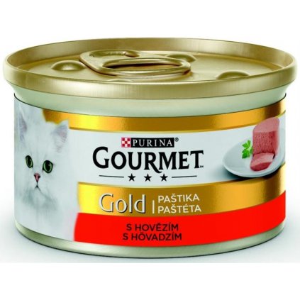 Gourmet Gold konz. kočka pašt. jemná s hovězím 85g