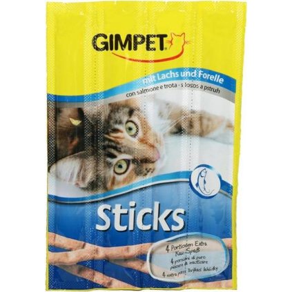 Gimpet Pochoutka Sticks losos+pstruh 4ks