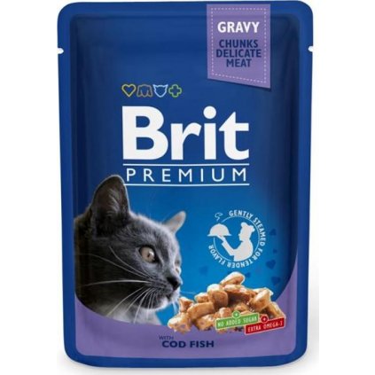 Brit Premium Cat kaps. -Gravy Cod Fish 100 g