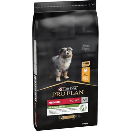 Pro Plan Puppy Medium Healthy Start kuře 12 kg