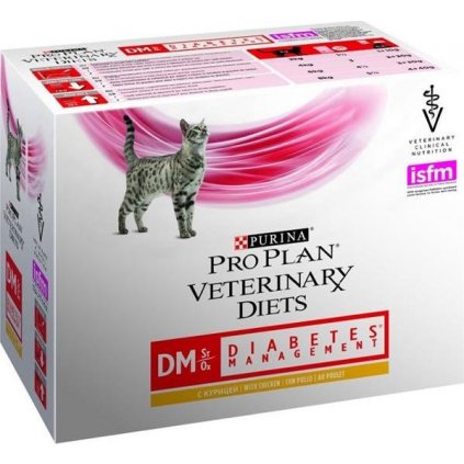 Purina PPVD Feline - DM Diabetes Manag.Chicken kapsička 10x85 g