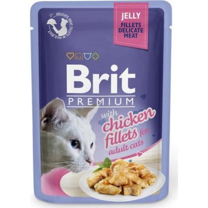 Brit Premium Cat kaps. Delicate Fillets in Jelly with Chicken 85 g