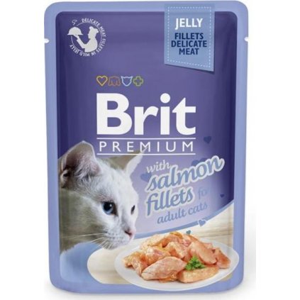 Brit Premium Cat kaps. Delicate Fillets in Jelly with Salmon 85 g