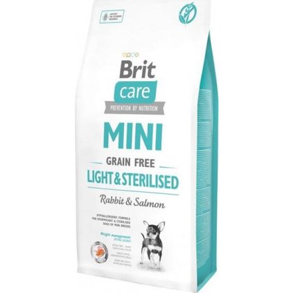 Brit Care Mini Dog Light & Sterilised Rabbit&Salmon 7 kg