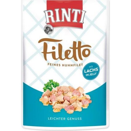 Rinti Filetto dog kaps. - kuře + losos v želé 100 g