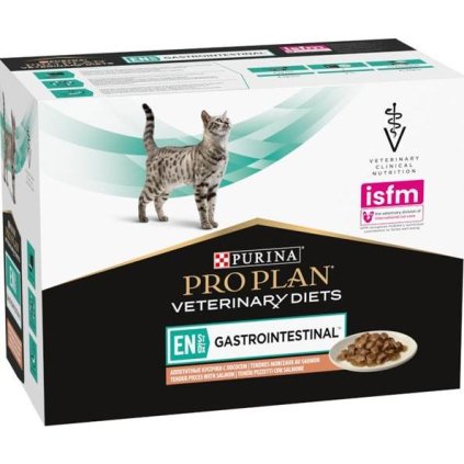 Purina PPVD Feline - EN Gastroint.Salmon kapsička 10x85 g