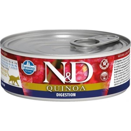 N&D QUINOA Cat konz. Digestion Lamb & Fennel 80 g