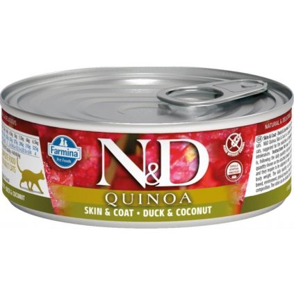 N&D QUINOA Cat konz. Duck & Coconut 80 g