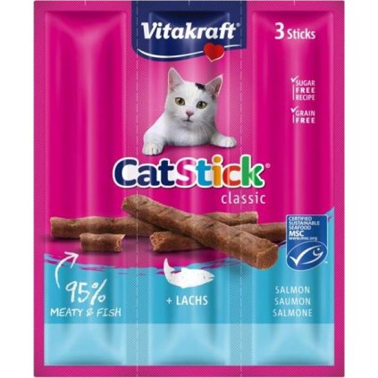 Vitakraft Stick mini cat losos 3 ks