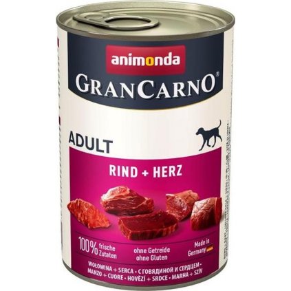 Animonda GranCarno dog  konz. - hovězí + srdce 400 g
