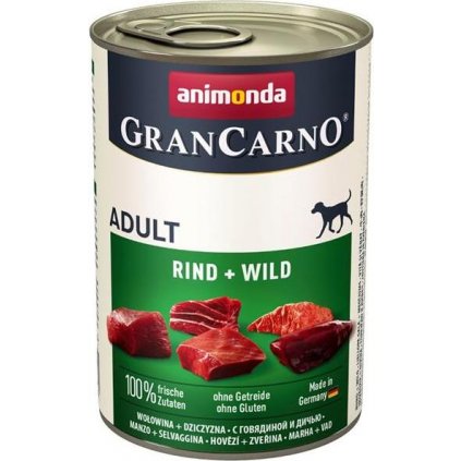 Animonda GranCarno dog  konz. - zvěřina + hovězí 400 g