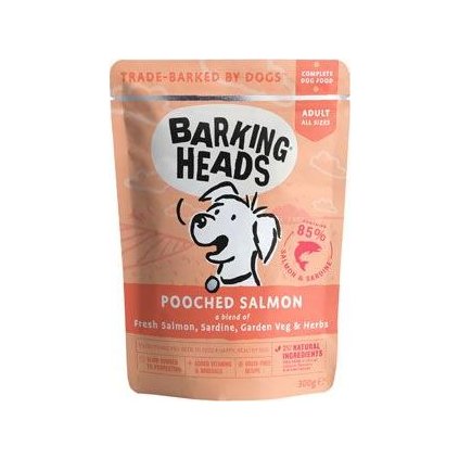 BARKING HEADS Pooched Salmon kapsička 300g