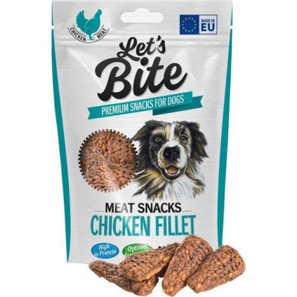Brit DOG Let’s Bite Meat Snacks Chicken Fillet 80 g