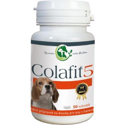 Colafit 5 na klouby pro psy barevné 50tbl