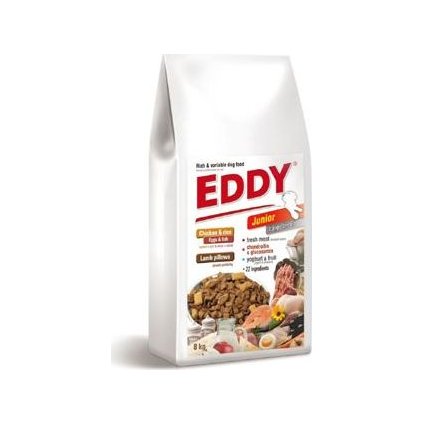 EDDY Junior Large Breed s masovými polštářky 8kg