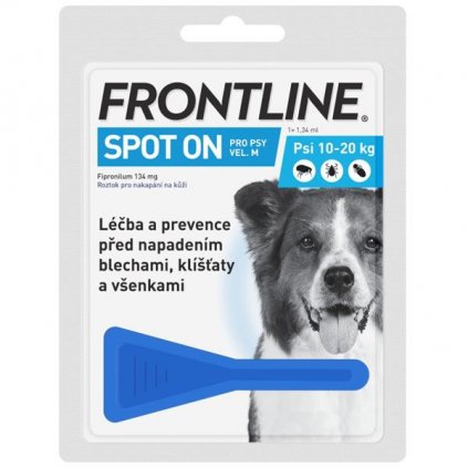 Frontline spot-on dog M a.u.v. sol 1 x 1,34 ml, 10-20kg