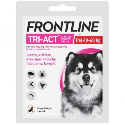 Frontline TRI-ACT spot-on dog XL a.u.v. sol 1 x 6ml, 40-60kg
