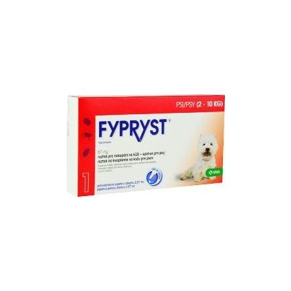 Fypryst Spot-on Dog S sol 1x0,67ml (2-10kg)-výprodej o
