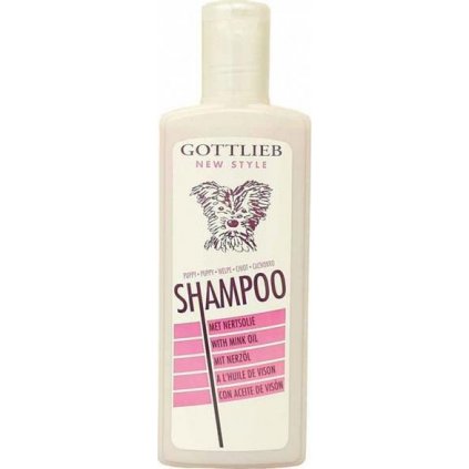 Gottlieb šampon s makadam. olej 300ml štěně