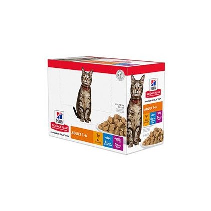 Hill's Fel. SP Adult Chick&Beef&Ocean Fish kapsa12x85g