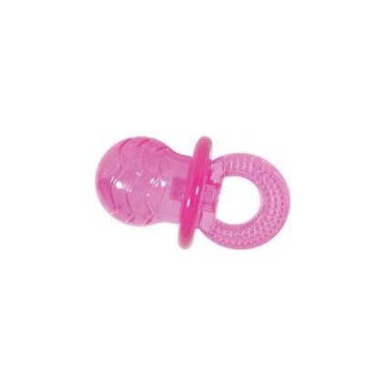 Hračka pes dudlík TPR POP PACIFIER 7cm růžová Zolux