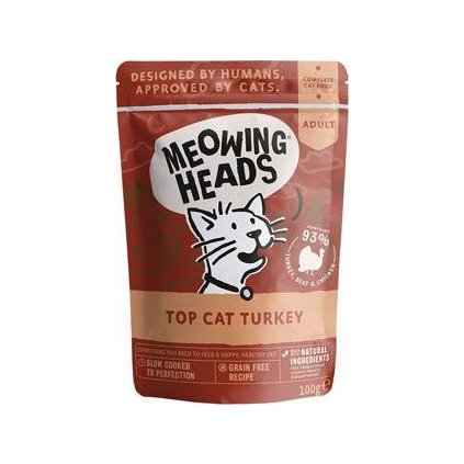 MEOWING HEADS Top Cat Turkey kapsa 100g
