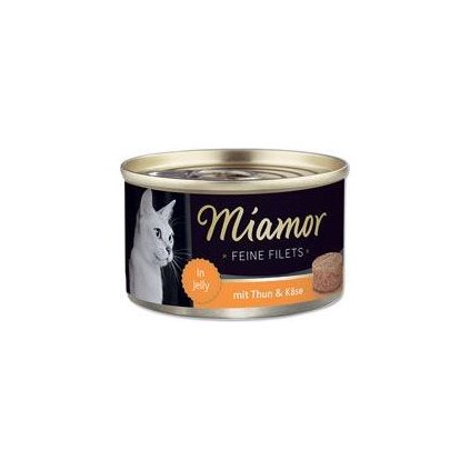 Miamor Cat Filet konzerva tuňák+sýr v želé 100g