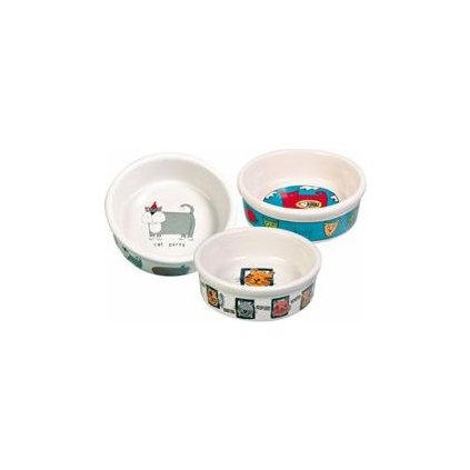 Miska keramická kočka s motivem mix 200ml 11cm TR