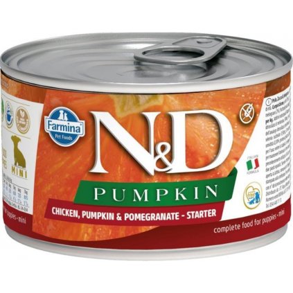 N&D PUMPKIN Dog konz. Lamb & Pumpkin & Blueberry Starter Mini 140 g