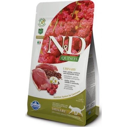 N&D QUINOA Cat GF Urinary, Duck & Cranberry Adult 1,5 kg