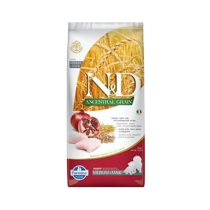 N&D LG DOG Puppy M/L Chicken & Pomegranate 2,5kg