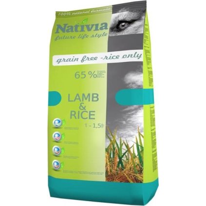 Nativia Dog Adult Lamb & Rice 15 kg
