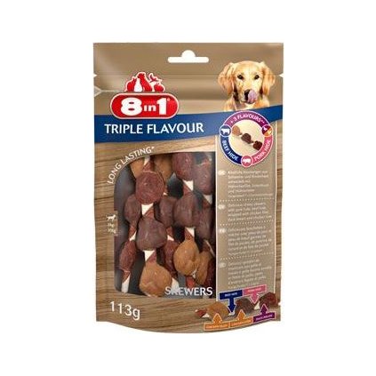 Pochoutka 8in1 Triple Flavour Skewers (6ks)