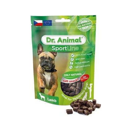 Pochoutka Dr. Animal Sportline jehněčí 100g