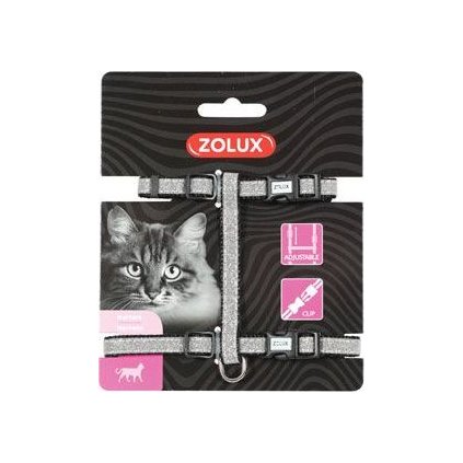 Postroj kočka SHINY nylon černý Zolux