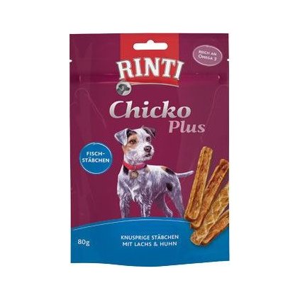 Rinti Dog Extra Chicko Plus pochoutka losos+kuře 80g