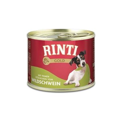 Rinti Dog Gold konzerva divočák 185g