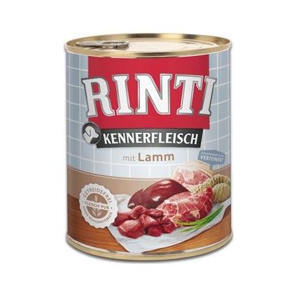 Rinti Dog Kennerfleisch konzerva jehně 800g